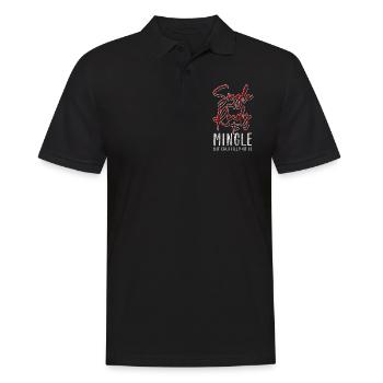Single Person Freedom Flirting - Men's Polo Shirt - black - Front - Kai (181cm)