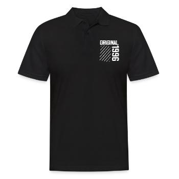 Original 1996 28th Anniversary Retro Gift - Men's Polo Shirt - black - Front - Kai (181cm)