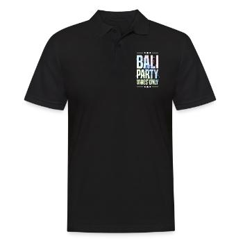 Bali Party Vibes - Männer Poloshirt - Schwarz - Vorne - Kai (181cm)