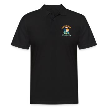 Gar Kein Bock Wie jeden Tag Spruch Fun - Männer Poloshirt - Schwarz - Vorne - Kai (181cm)