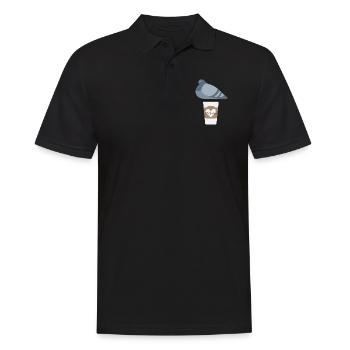 Ami Pigeon Café Ami - Polo Homme - noir - Devant - Kai (181cm)