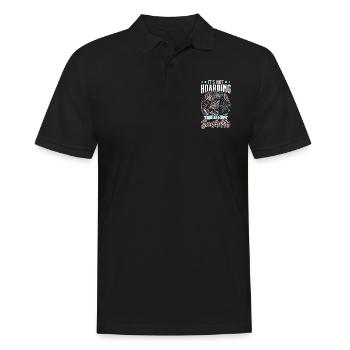 It's not hoarding if it's mussels - Men's Polo Shirt - black - Front - Kai (181cm)