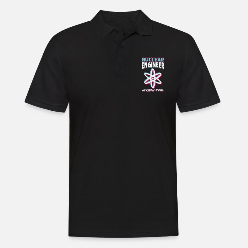 Nuclear Engineer - Männer Poloshirt - Schwarz