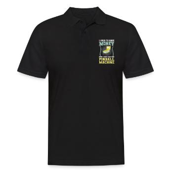 I Have Another Pinball Machine - Pinball - Men's Polo Shirt - black - Front - Kai (181cm)