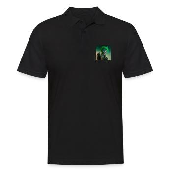 Mädchen aus der Zukunft - Männer Poloshirt - Schwarz - Vorne - Kai (181cm)