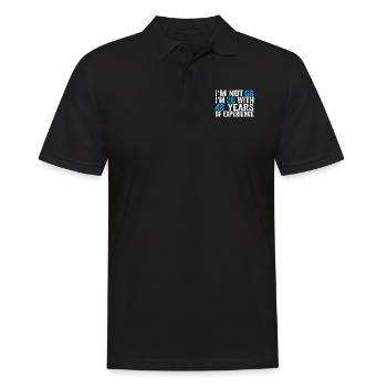 68 Years Old Birthday Funny Birthday Idea Humor 68 - Men's Polo Shirt - black - Front - Kai (181cm)