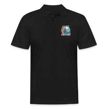 Jumping Marlin Pêche en haute mer Pêche en haute mer - Polo Homme - noir - Devant - Kai (181cm)