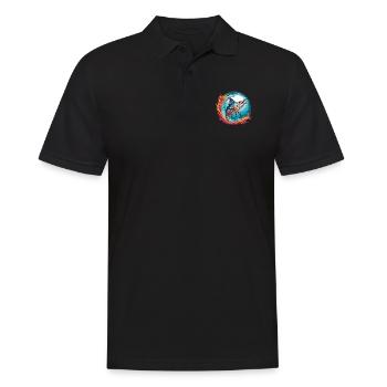 Jumping Marlin Pêche en haute mer Pêche en haute mer - Polo Homme - noir - Devant - Kai (181cm)