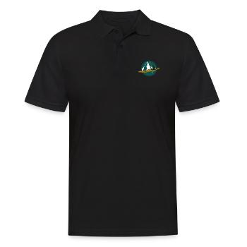 Kanu Geschenk Kajak Kanuten - Männer Poloshirt - Schwarz - Vorne - Kai (181cm)