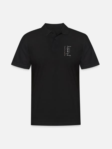 Aussie Alphabet - Männer Poloshirt - Schwarz