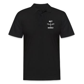 Lustiger Schwaben Spruch Navigation auf Schwäbisch - Männer Poloshirt - Schwarz - Vorne - Kai (181cm)