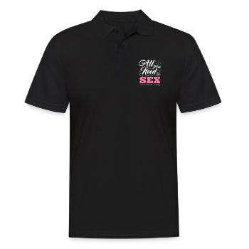 Sexe Sous-oiseaux Besoin Rallig Horny - Polo Homme - noir - Devant - Kai (181cm)