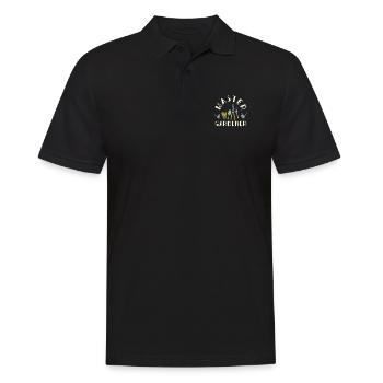 Gärtner - Männer Poloshirt - Schwarz - Vorne - Kai (181cm)