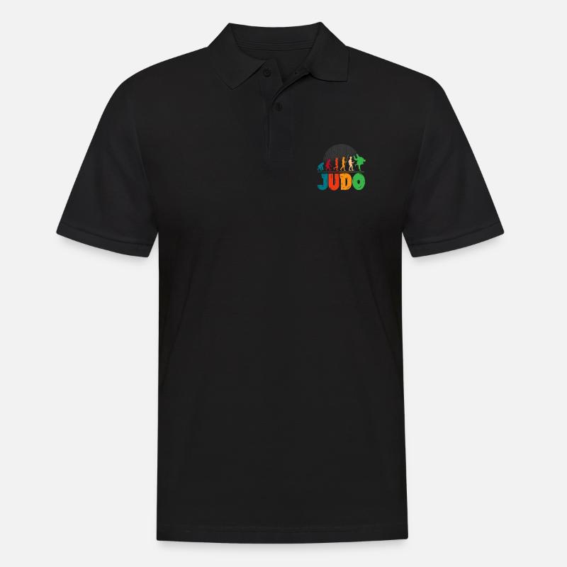 Judo Evolution - Männer Poloshirt - Schwarz