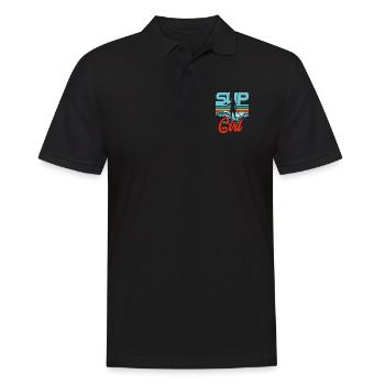 Fille de SUP - Polo Homme - noir - Devant - Kai (181cm)
