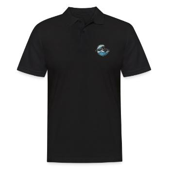 Orca Wal Meer - Männer Poloshirt - Schwarz - Vorne - Kai (181cm)