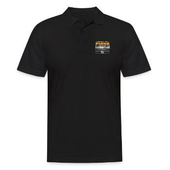 Piano Klassische Musik - Männer Poloshirt - Schwarz - Vorne - Kai (181cm)