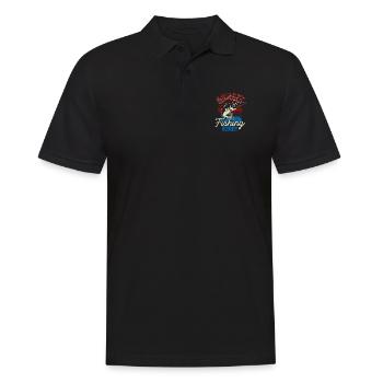 Fischer Fisch - Männer Poloshirt - Schwarz - Vorne - Kai (181cm)