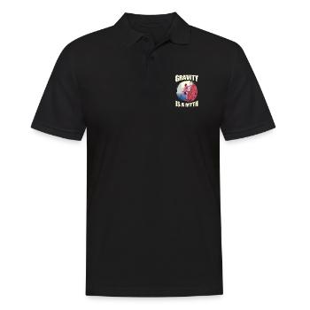 Rock Climbing Outfits Gravitiy Is A Myth Rock - Men's Polo Shirt - black - Front - Kai (181cm)