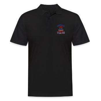 Norwegen Wikinger - Männer Poloshirt - Schwarz - Vorne - Kai (181cm)