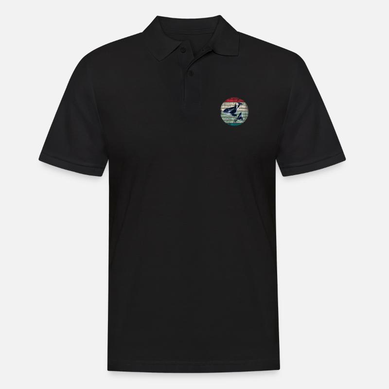 Orca - Männer Poloshirt - Schwarz