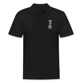 Don't play the Bass let the bass play you - Männer Poloshirt - Schwarz - Vorne - Kai (181cm)