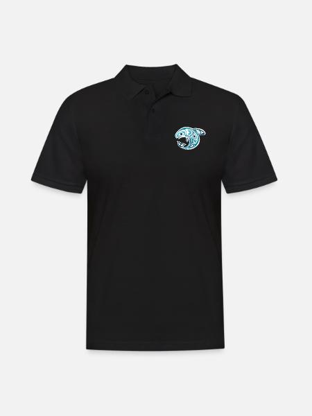 whale - Men's Polo Shirt - black
