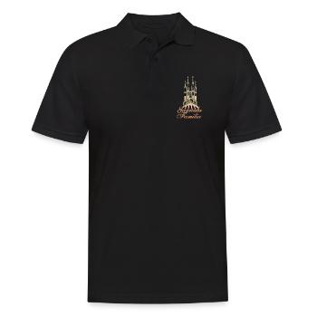 Sagrada Familia Gaudi art église Barca - Polo Homme - noir - Devant - Kai (181cm)
