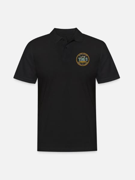 Vintage 1961 verjaardagscadeau 1961 - Mannen poloshirt - zwart