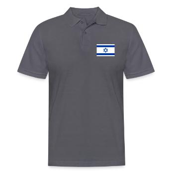 Israel Jewish srael - Men's Polo Shirt - charcoal grey - Front - Nico (186cm)