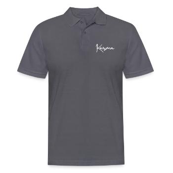 Karma - Men's Polo Shirt - charcoal grey - Front - Nico (186cm)