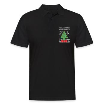 Chemistree Laid Noël - Polo Homme - noir - Devant - Kai (181cm)