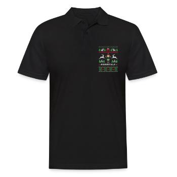 Mama Elf Hässliche Weihnachten - Männer Poloshirt - Schwarz - Vorne - Kai (181cm)