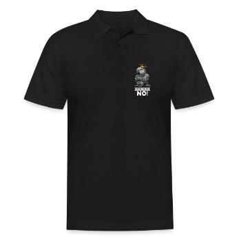 Before You Ask African Grey Parrot Parrot Parrot Holder - Men's Polo Shirt - black - Front - Kai (181cm)