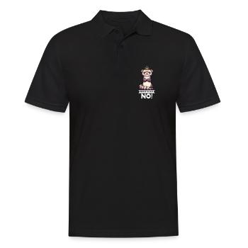 Before You Ask Frettchen Frettchenbesitzer Nager - Männer Poloshirt - Schwarz - Vorne - Kai (181cm)