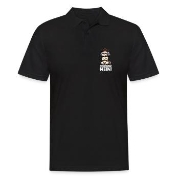 Bevor Du Fragst Nein Bolonka Bolonka Zwetna  - Männer Poloshirt - Schwarz - Vorne - Kai (181cm)