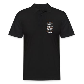 Mon préféré de la famille St. Bernard - Polo Homme - noir - Devant - Kai (181cm)