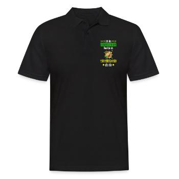 Bankkaufmann Bank Banker Beruf Spruch Lustig - Männer Poloshirt - Schwarz - Vorne - Kai (181cm)
