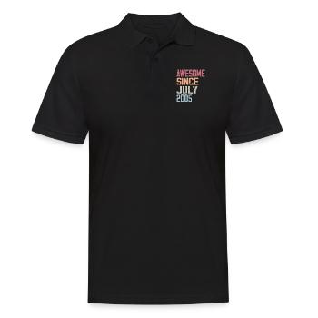 Juillet 2005 Cadeau Anniversaire Juillet 2005 - Polo Homme - noir - Devant - Kai (181cm)