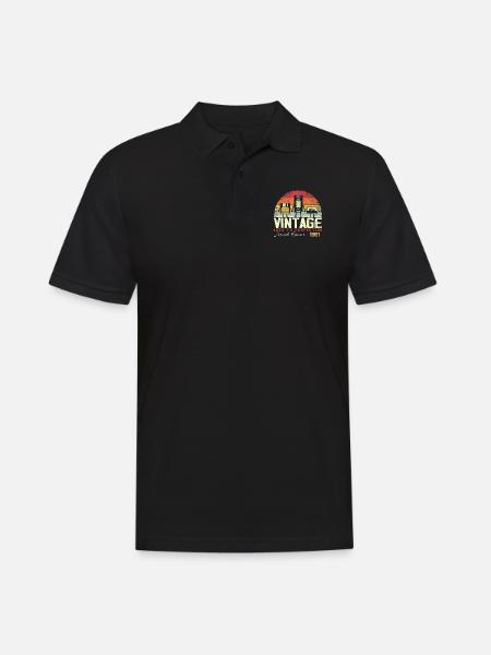 Cadeau Millésime 1981 - Polo Homme - noir