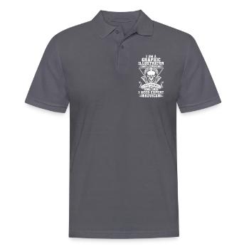 Designerin Zeichner Künstler - Männer Poloshirt - Anthrazit - Vorne - Nico (186cm)