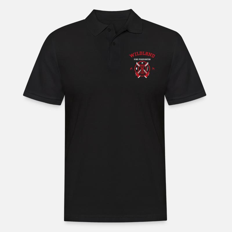 Pompier de forêt - Polo Homme - noir