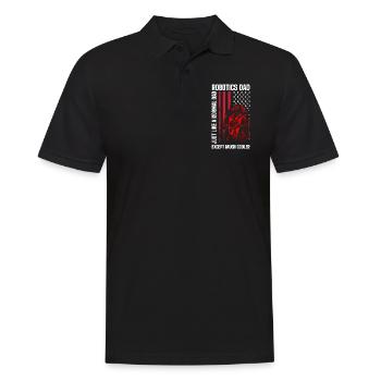 Maschine Mechaniker Ingenieur Techniker - Männer Poloshirt - Schwarz - Vorne - Kai (181cm)