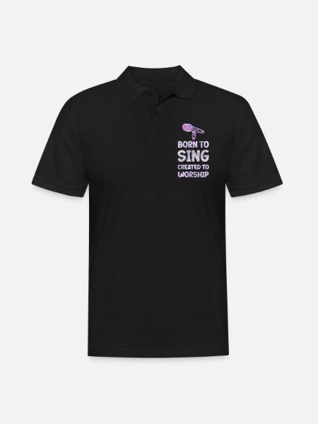 Music, Hobby, Choir, Singing - Men's Polo Shirt - black