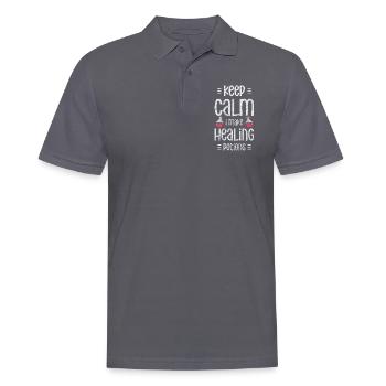 Potion Health Herbs - Men's Polo Shirt - charcoal grey - Front - Nico (186cm)