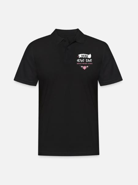 Moms are the ultimate problem-so... - Men's Polo Shirt - black