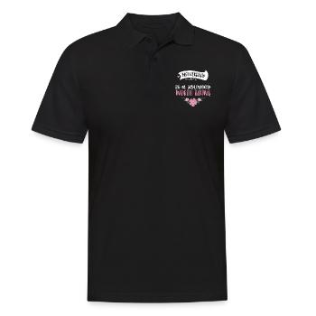Motherhood is a journey worth ta... - Männer Poloshirt - Schwarz - Vorne - Kai (181cm)