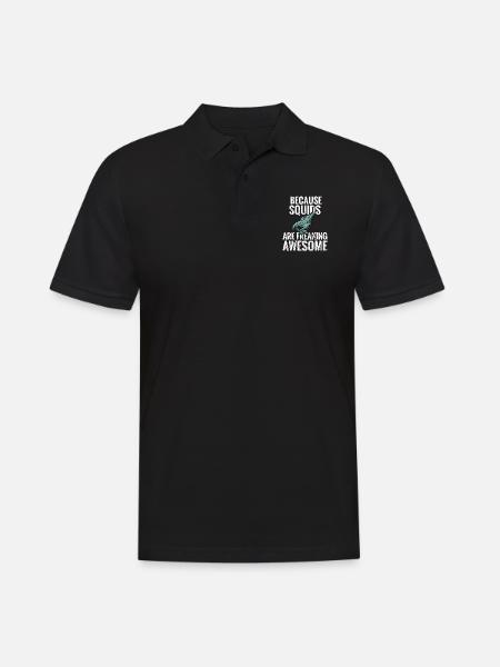 Squid gift squid lover Calamari - Men's Polo Shirt - black