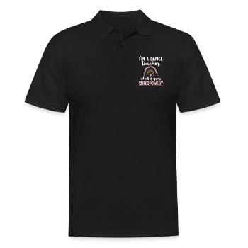 Dance Teacher Recognition Dance Teacher Dance Lessons - Men's Polo Shirt - black - Front - Kai (181cm)
