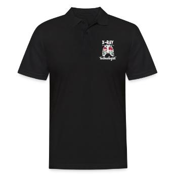 Röntgentechniker X-Ray Techniker RT Radiologie - Männer Poloshirt - Schwarz - Vorne - Kai (181cm)